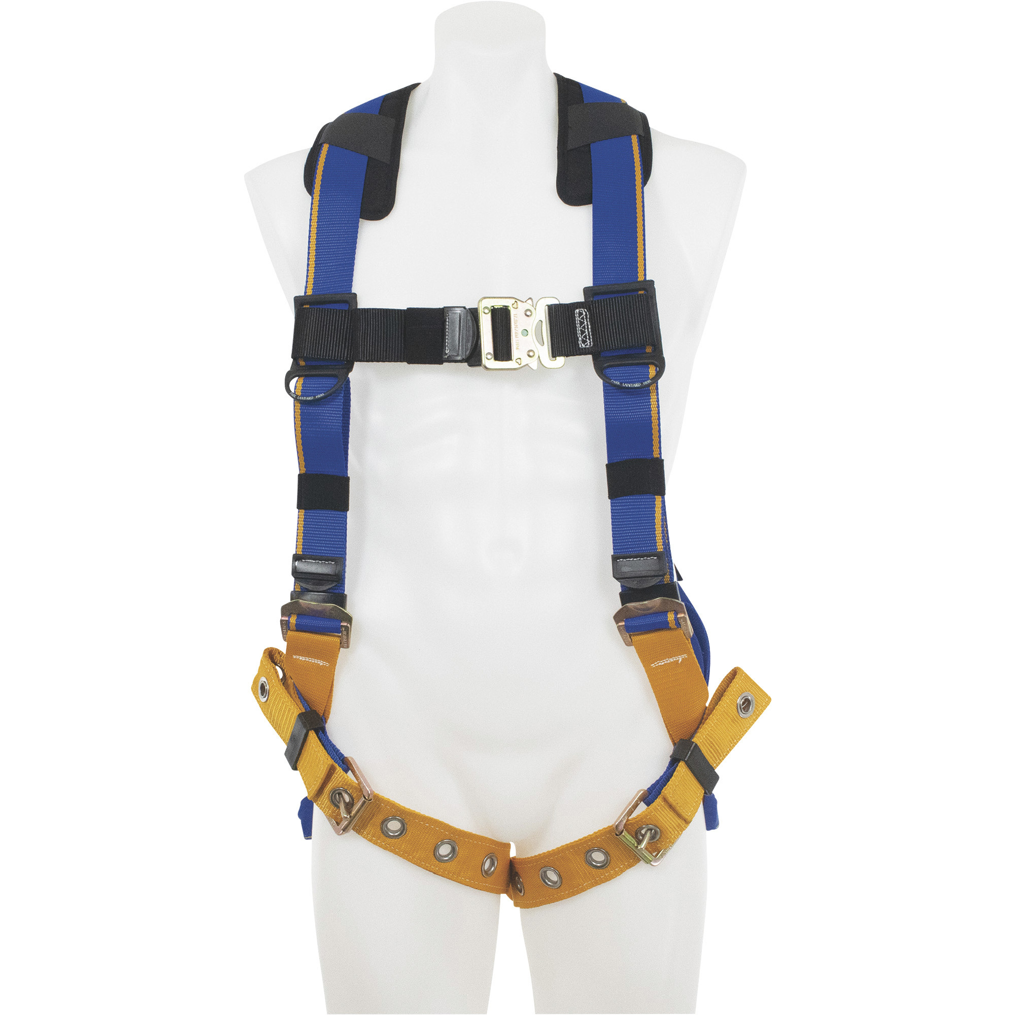 Werner Blue Armor 1-Ring Standard Safety Harness, Blue, XL, Model# H112002